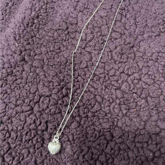 Brighton Heart Scroll Locket Necklace – Retired - Picture 1 of 4